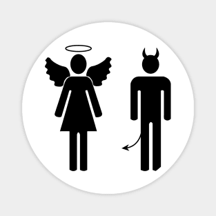 Angel and demon couple Magnet